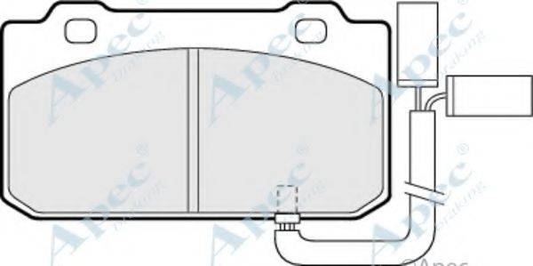 APEC BRAKING PAD486 Комплект гальмівних колодок, дискове гальмо