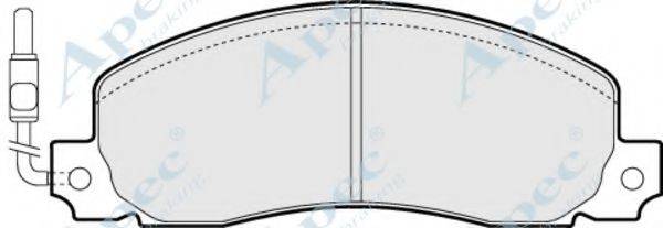 APEC BRAKING PAD489 Комплект гальмівних колодок, дискове гальмо