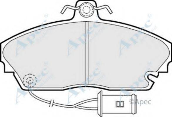 APEC BRAKING PAD544 Комплект гальмівних колодок, дискове гальмо