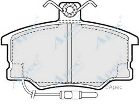 APEC BRAKING PAD572 Комплект гальмівних колодок, дискове гальмо