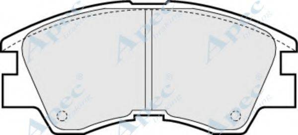 APEC BRAKING PAD602 Комплект гальмівних колодок, дискове гальмо