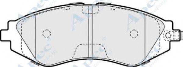 APEC BRAKING PAD980 Комплект гальмівних колодок, дискове гальмо