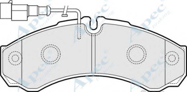 APEC BRAKING PAD1542 Комплект гальмівних колодок, дискове гальмо