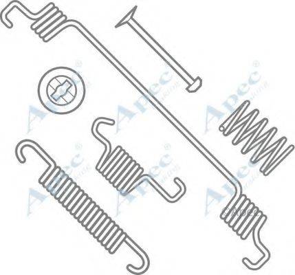 APEC BRAKING KIT757 Комплектуючі, гальмівна колодка