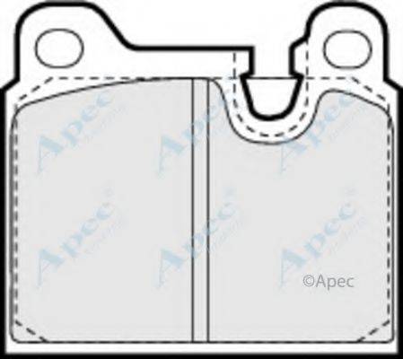 APEC BRAKING PAD623 Комплект гальмівних колодок, дискове гальмо