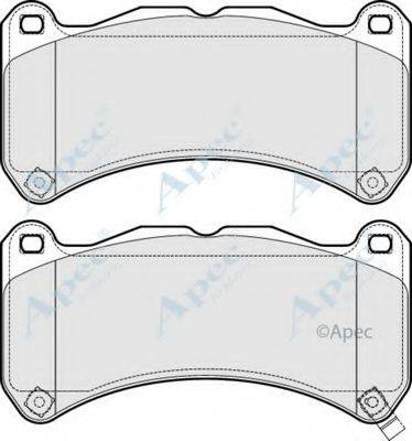 APEC BRAKING PAD1666 Комплект гальмівних колодок, дискове гальмо