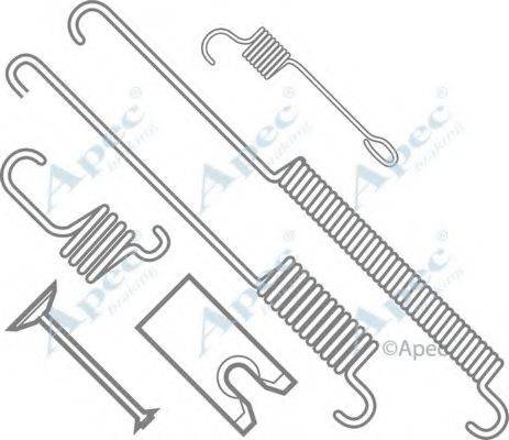 APEC BRAKING KIT781 Комплектуючі, гальмівна колодка