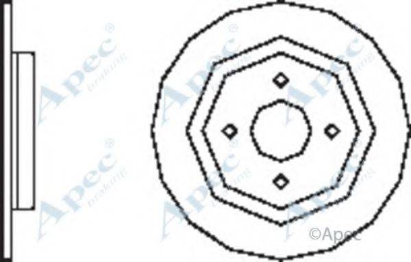 APEC BRAKING DSK2493 гальмівний диск