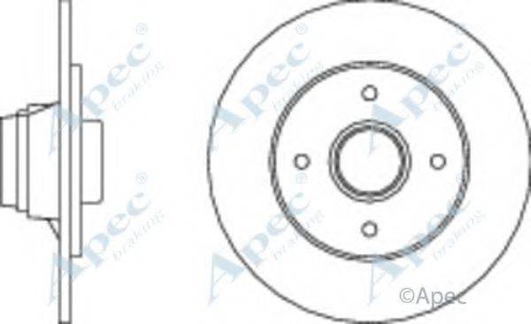 APEC BRAKING DSK250 гальмівний диск