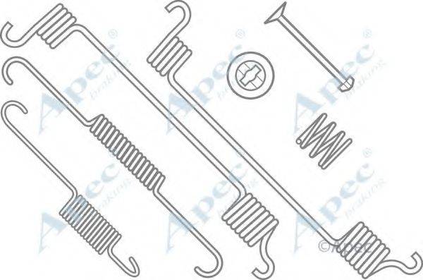 APEC BRAKING KIT787 Комплектуючі, гальмівна колодка