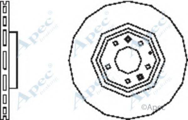 APEC BRAKING DSK2571 гальмівний диск