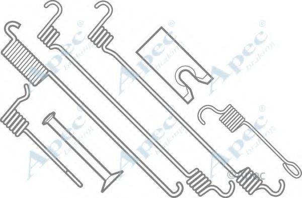 APEC BRAKING KIT796 Комплектуючі, гальмівна колодка