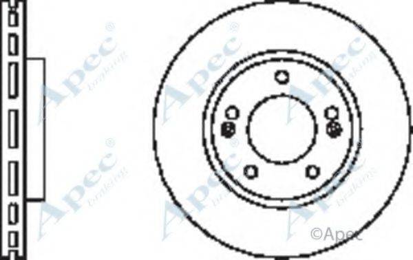 APEC BRAKING DSK2438 гальмівний диск