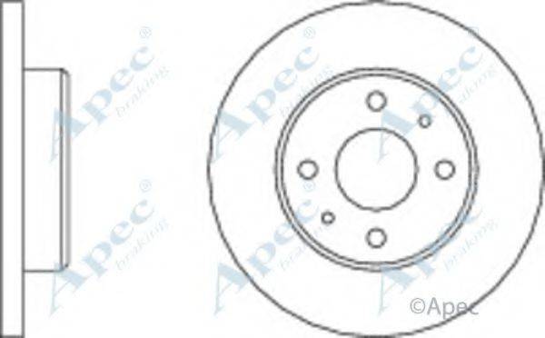 APEC BRAKING DSK153 гальмівний диск