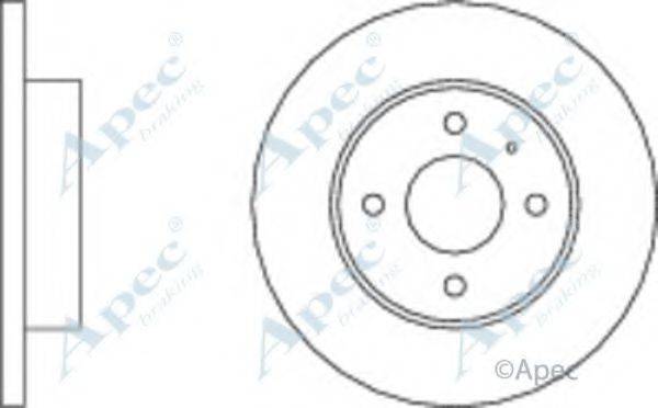 APEC BRAKING DSK156 гальмівний диск