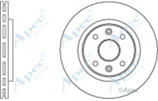 APEC BRAKING DSK157 гальмівний диск