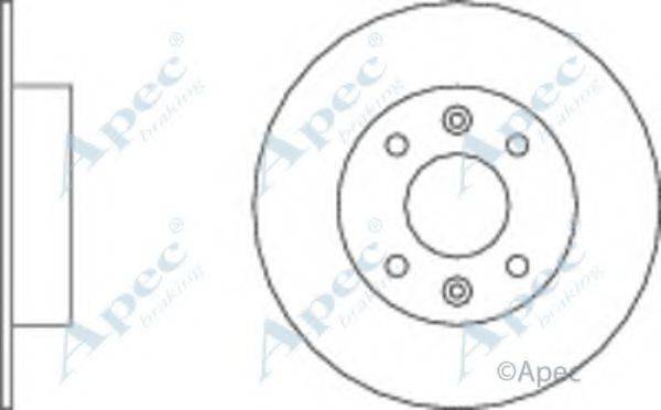 APEC BRAKING DSK184 гальмівний диск