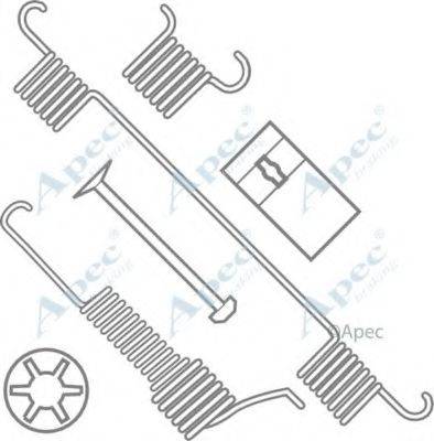 APEC BRAKING KIT964 Комплектуючі, гальмівна колодка