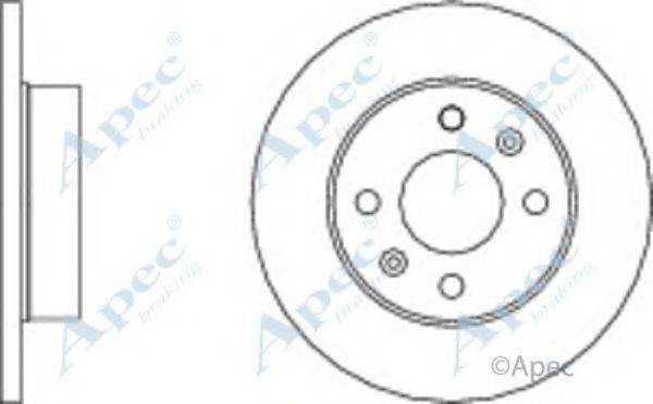 APEC BRAKING DSK282 гальмівний диск