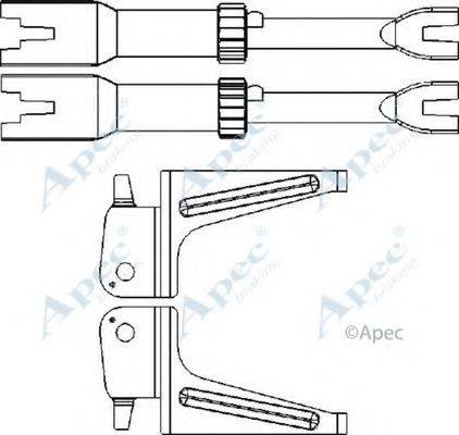 APEC BRAKING ADB3012 Система тяг та важелів, гальмівна система