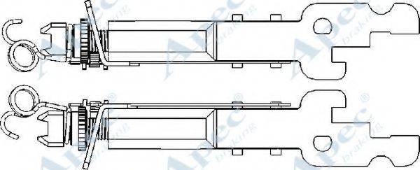 APEC BRAKING ADB3018 Система тяг та важелів, гальмівна система