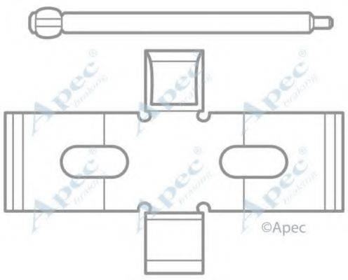 APEC BRAKING KIT1031 Комплектуючі, гальмівні колодки