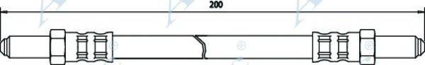 APEC BRAKING HOS3106 Гальмівний шланг