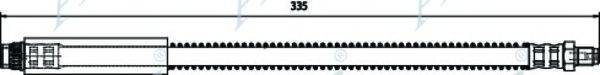 APEC BRAKING HOS3167 Гальмівний шланг
