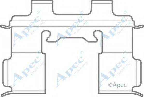 APEC BRAKING KIT1047 Комплектуючі, гальмівні колодки