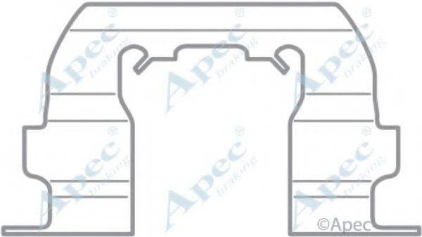 APEC BRAKING KIT1051 Комплектуючі, гальмівні колодки