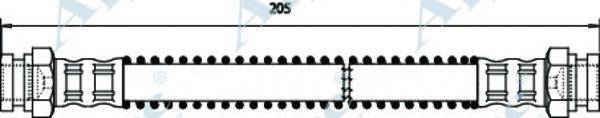 APEC BRAKING HOS3330 Гальмівний шланг