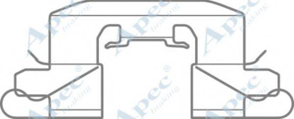 APEC BRAKING KIT1080 Комплектуючі, гальмівні колодки