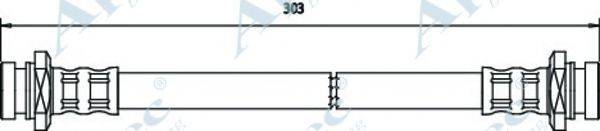 APEC BRAKING HOS3583 Гальмівний шланг