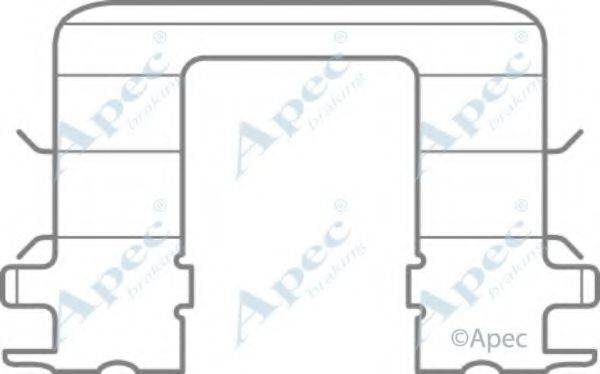 APEC BRAKING KIT1090 Комплектуючі, гальмівні колодки