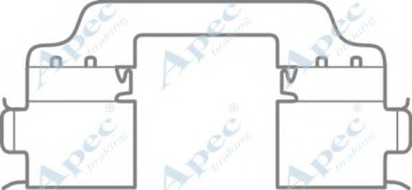 APEC BRAKING KIT1091 Комплектуючі, гальмівні колодки