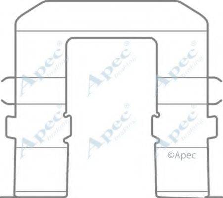 APEC BRAKING KIT1093 Комплектуючі, гальмівні колодки