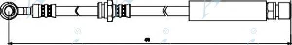 APEC BRAKING HOS3824 Гальмівний шланг