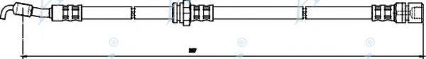 APEC BRAKING HOS3825 Гальмівний шланг
