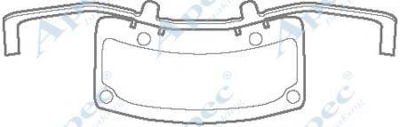 APEC BRAKING KIT1129 Комплектуючі, гальмівні колодки