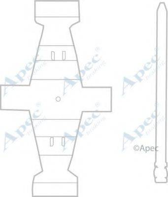 APEC BRAKING KIT1169 Комплектуючі, гальмівні колодки