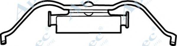 APEC BRAKING KIT1183 Комплектуючі, гальмівні колодки