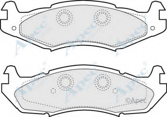 APEC BRAKING PAD818 Комплект гальмівних колодок, дискове гальмо