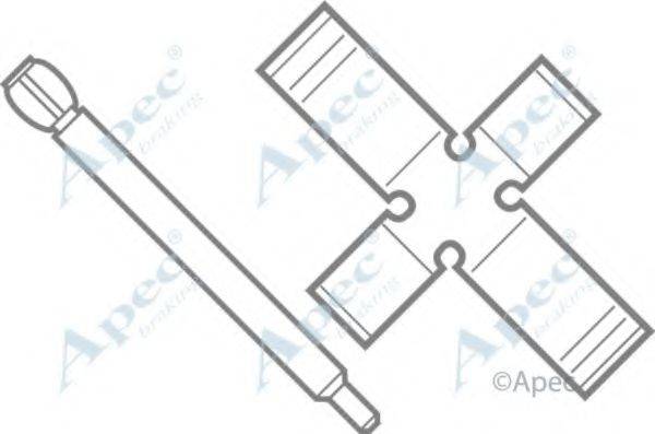 APEC BRAKING KIT227 Комплектуючі, гальмівні колодки