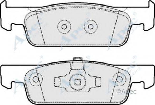 APEC BRAKING PAD1944 Комплект гальмівних колодок, дискове гальмо