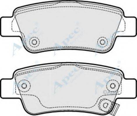 APEC BRAKING PAD1940 Комплект гальмівних колодок, дискове гальмо