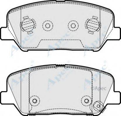 APEC BRAKING PAD1953 Комплект гальмівних колодок, дискове гальмо