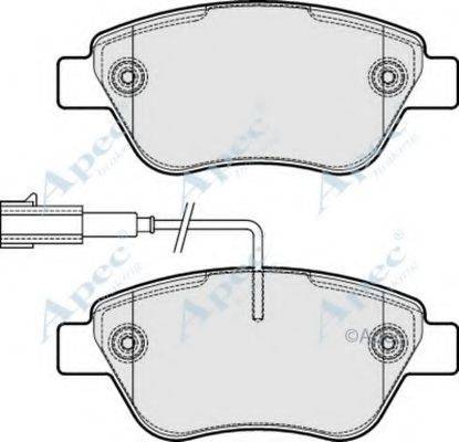 APEC BRAKING PAD2001 Комплект гальмівних колодок, дискове гальмо