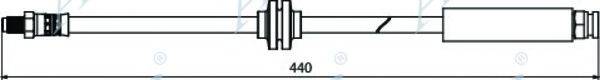 APEC BRAKING HOS3967 Гальмівний шланг