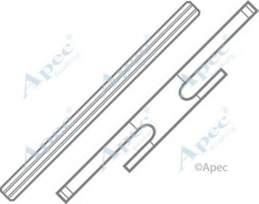 APEC BRAKING KIT256 Комплектуючі, гальмівні колодки