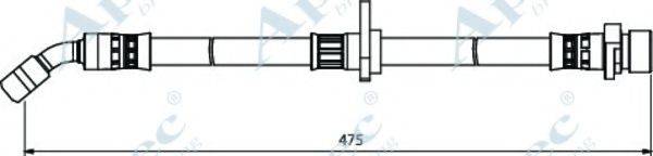 APEC BRAKING HOS3982 Гальмівний шланг